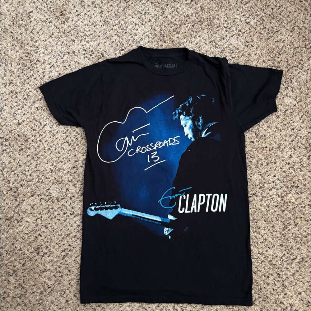 Black Eric Clapton Graphic T-Shirt